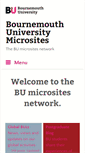 Mobile Screenshot of microsites.bournemouth.ac.uk