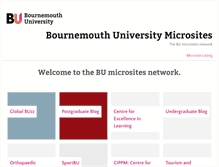 Tablet Screenshot of microsites.bournemouth.ac.uk
